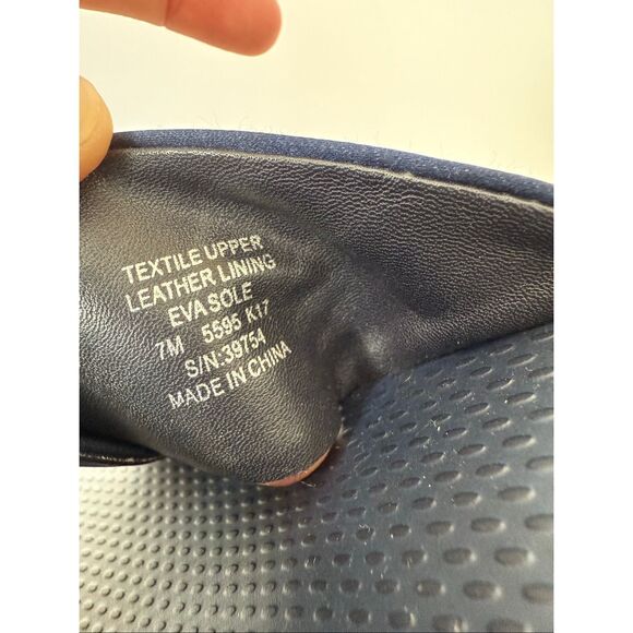 Tory Burch Satin Scalloped Platform Wedge Slide Sandals - Picture 6 of 6